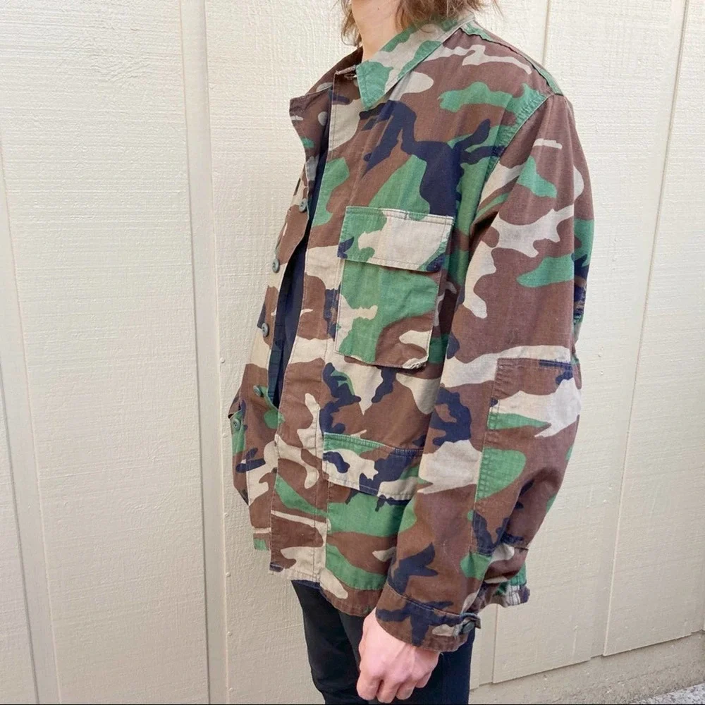 Propper Woodland Camo Military Field Jacket - Green/Brown/Black